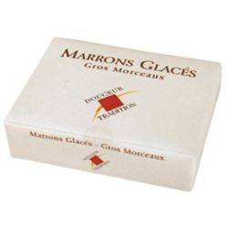 Coffret de marrons glacés (gros morceaux) - 250 g