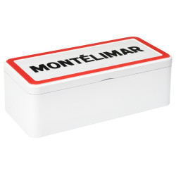 Boîte métal Montélimar de dominos de nougat