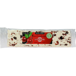 Barre de nougat tendre aux cranberries 