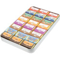 Bte Junior 24 bouchées chocolat (lait, noir, or., moka) au NdM