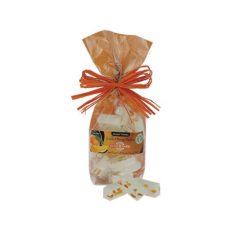 nougat tendre a l'orange confite 125 gr