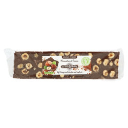 Nougat tendre aux Noisettes et au Cacao - barre 100g