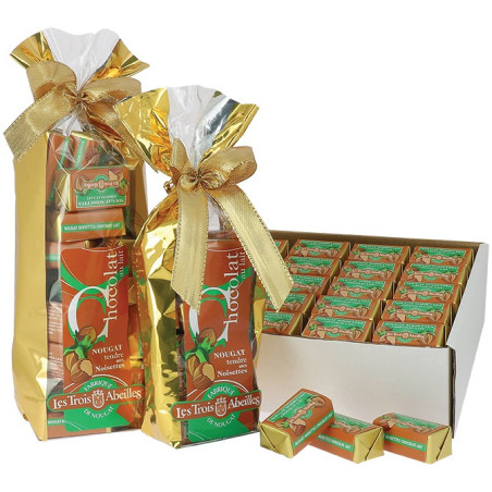 Chocolat Lait au Nougat tendre aux Noisettes Chocolat Lait au Nougat tendre aux Noisettes