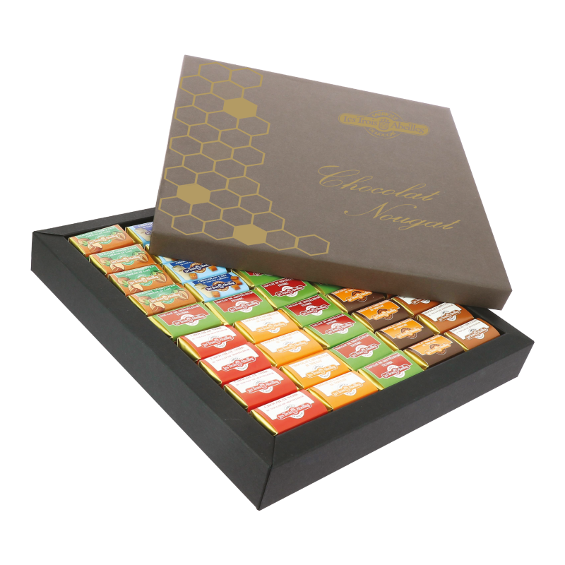 Assortiment chocolats et nougat de Montélimar - Nid d'abeilles - 530g