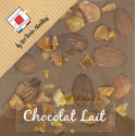 Tablette de Chocolat Lait aux Amandes et Abricots 90 g