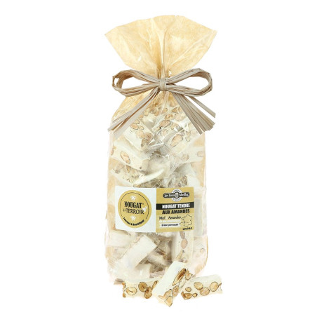 Nougat tendre tradition en sachet, miel de lavande, amandes, pistaches