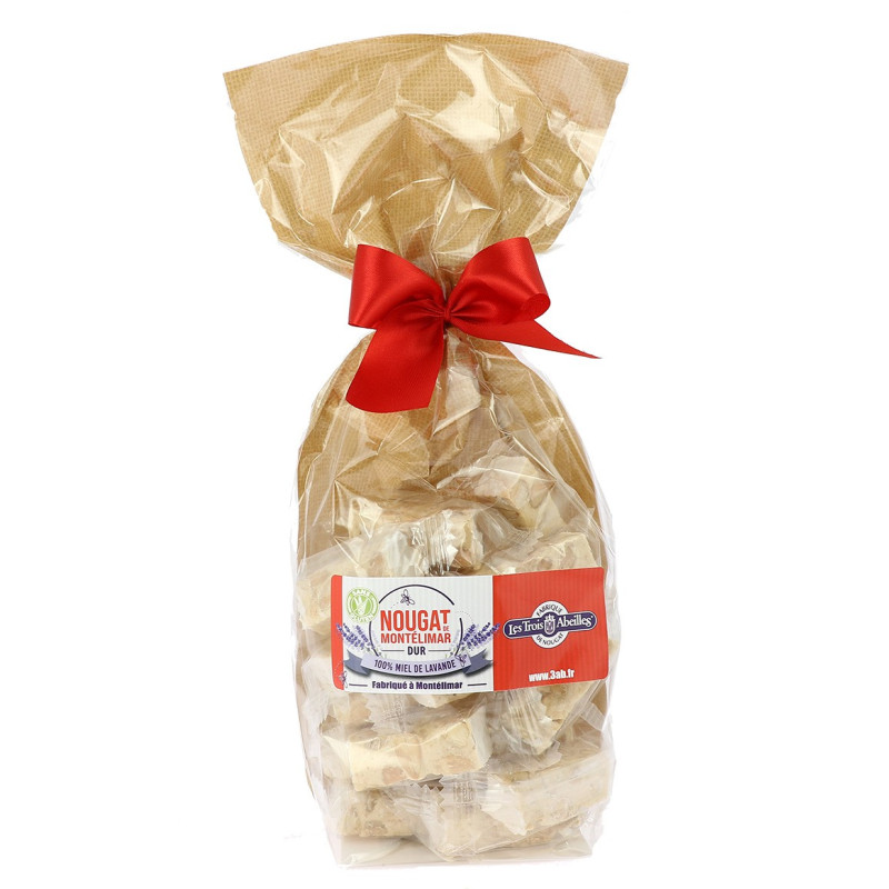 Sac dominos de Nougat de Montélimar dur- 200 g