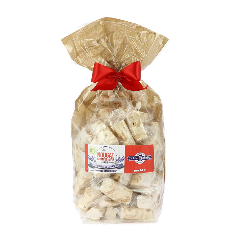 Sac dominos de Nougat de Montélimar dur- 400 g