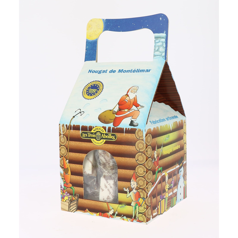 Chalet de Noël - dominos de Nougat de Montélimar tendre - 200 g