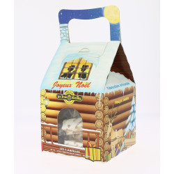 Chalet de Noël - dominos de Nougat de Montélimar tendre - 200 g