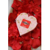 Coeur de nougat tendre Parf. Framboise 15% d'amandes  100 g